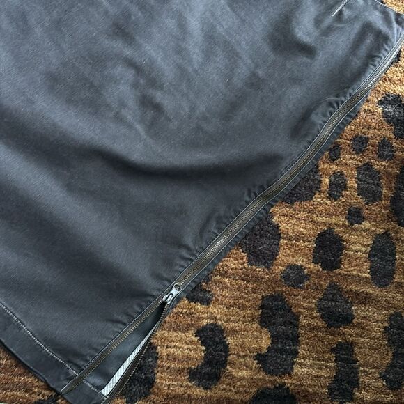 Peruvian Connection Pencil skirt A-line midi denim gold zipper size 4 - Picture 3 of 3